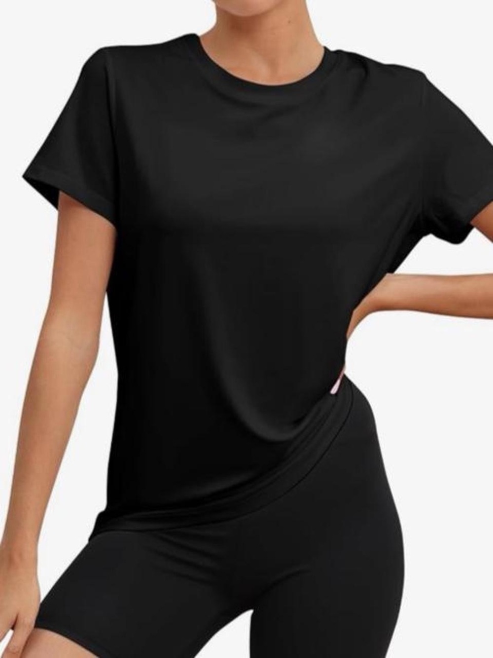KevaMolly Workout Tops for Women UPF50+ Athletic Shirts - Black